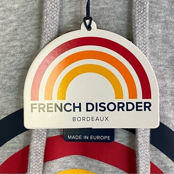 NEW French Disorder Kenny Frenchy Rainbow Hoodie Sweatshirt Size XL NWT - Picture 3 of 9